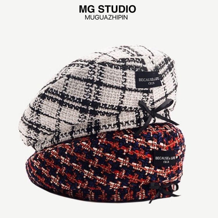 No. 7 - Mũ Nồi MG STUDIO Vải Tuýt Phối Nơ - 1