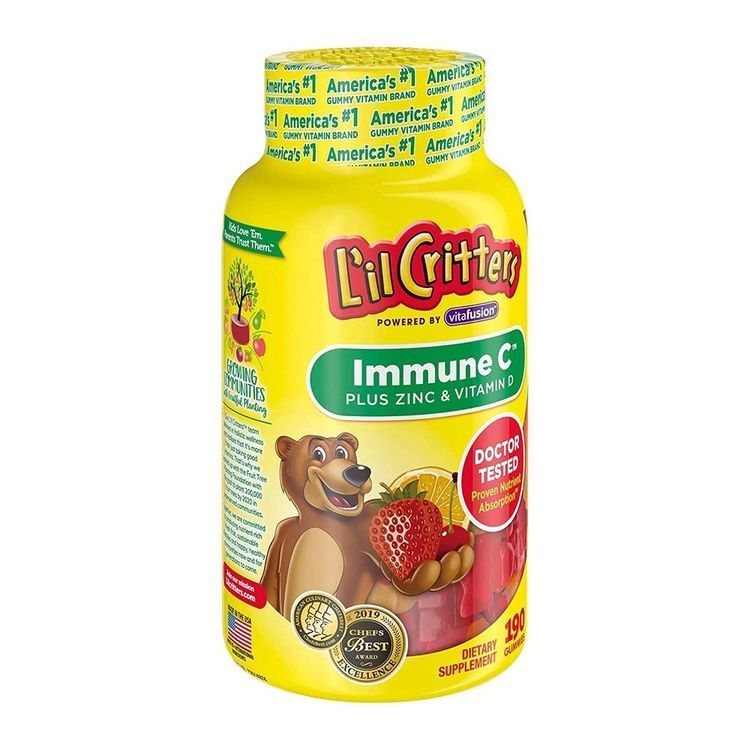 No. 3 - Kẹo Dẻo Viatmin C, Zinc and Vitamin D L’il Critters - 2