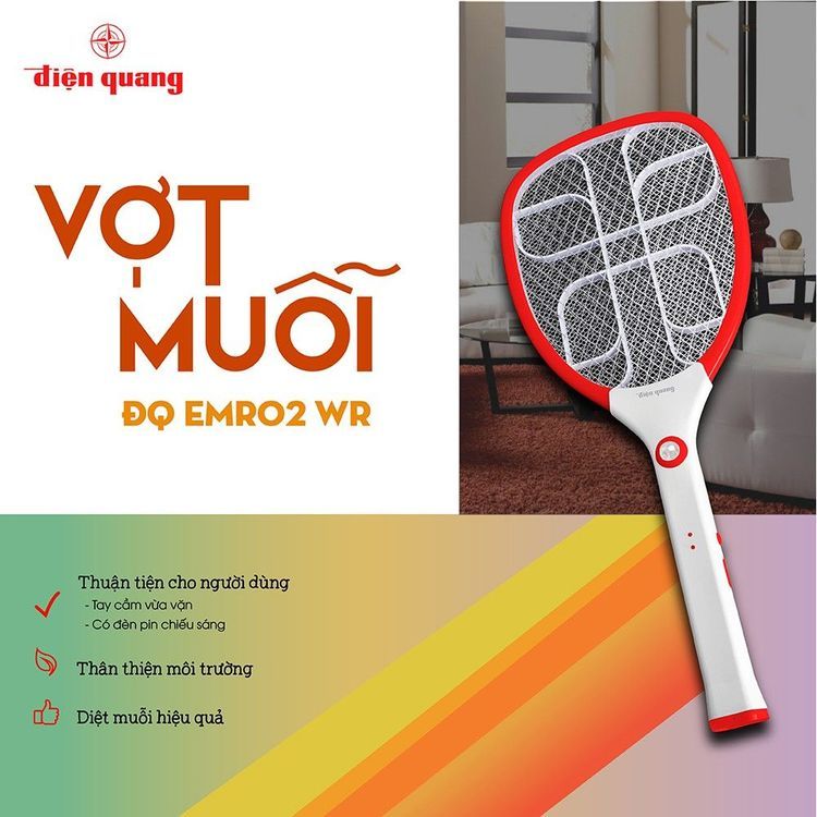 No. 6 - Vợt Muỗi Điện Quang ĐQ EMR02 WR - 5