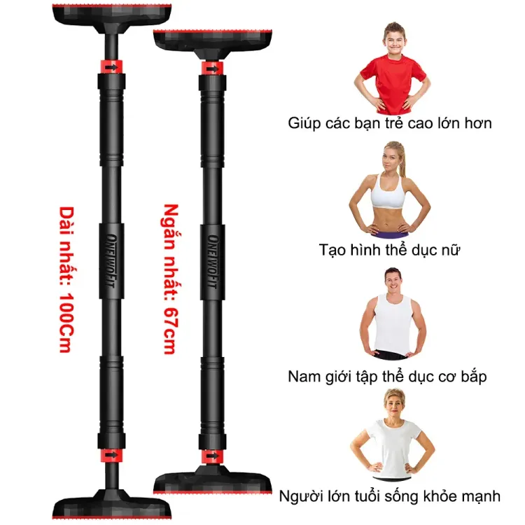 No. 2 - Xà Đơn Gắn Cửa OneTwoFit OT160OT160 - 2