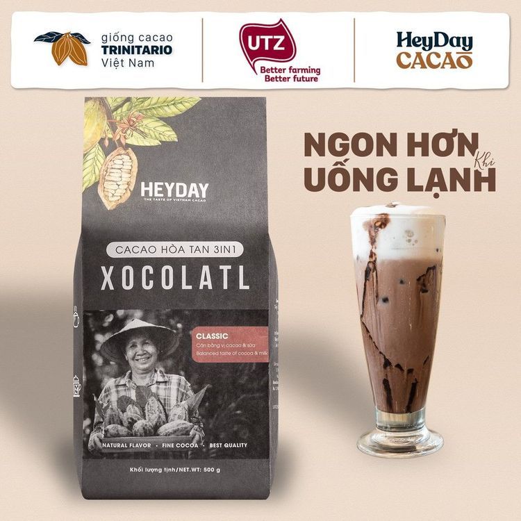 No. 1 - Bột Cacao Sữa Xocolatl HeyDayBold, Classic - 1