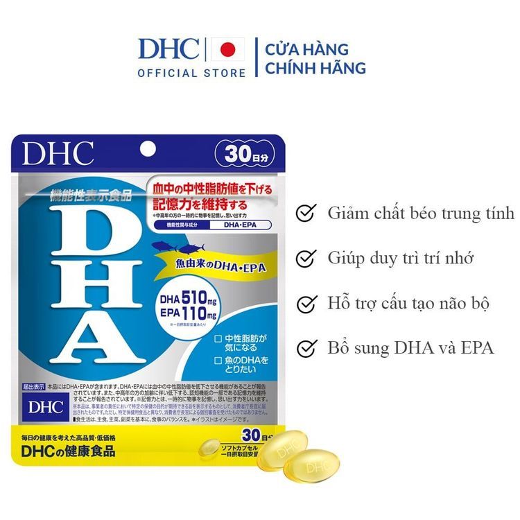 No. 2 - Thuốc Bổ Não Bổ Sung DHA DHC - 3