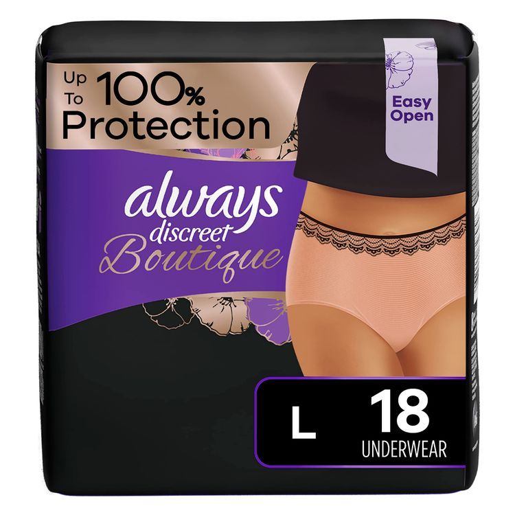 No. 4 - Băng Vệ Sinh Dạng Quần Always Discreet Boutique Incontinence Underwear, Peach - 2