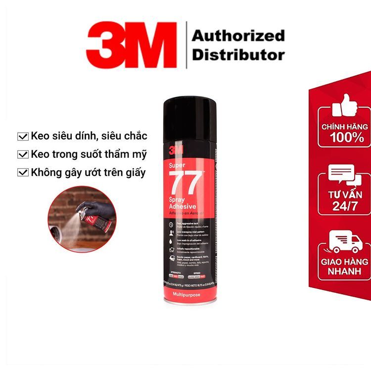 No. 8 - Keo Phun Xịt Đa Năng 3M Super 77 Spray Adhesive - 3