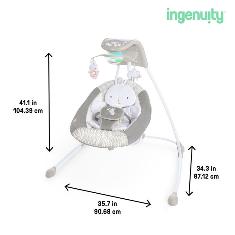 No. 7 - Nôi Rung Ingenuity InLighten Cradling Swing Twinkle Tails - 3