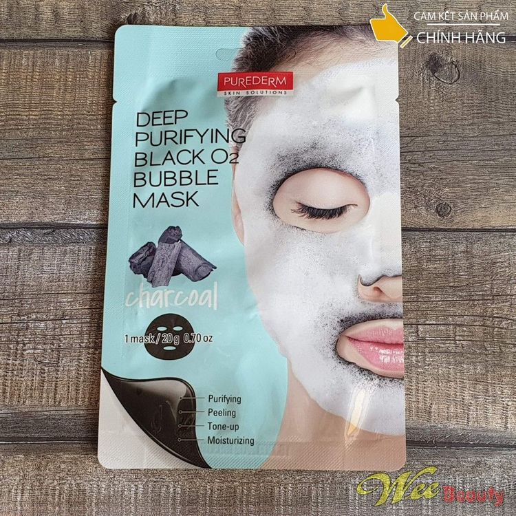 No. 9 - Mặt nạ sủi bọt than hoạt tính Purederm Deep Purifying Black O2 Bubble Mask - 2