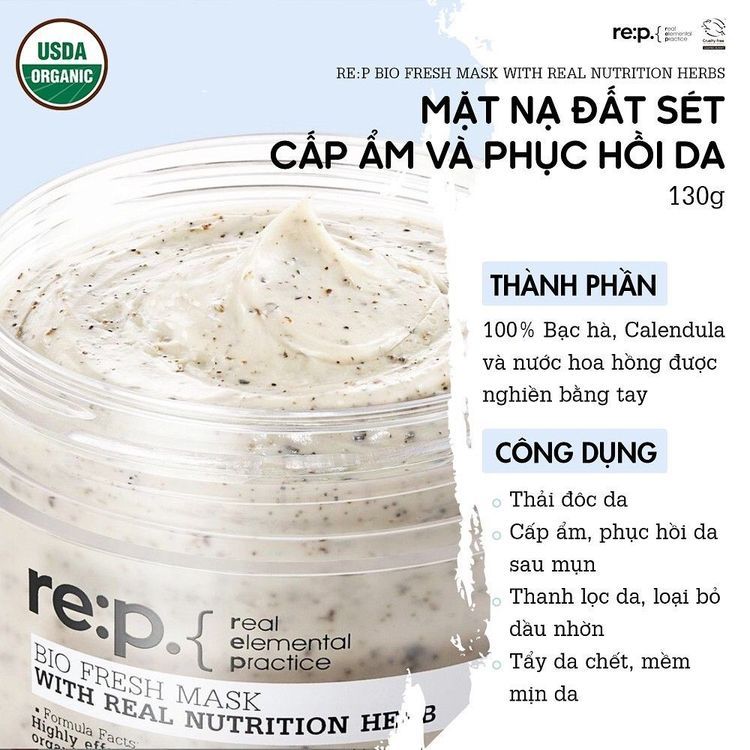 No. 1 - Mặt Nạ Đất Sét Hữu Cơ RE:P - 2