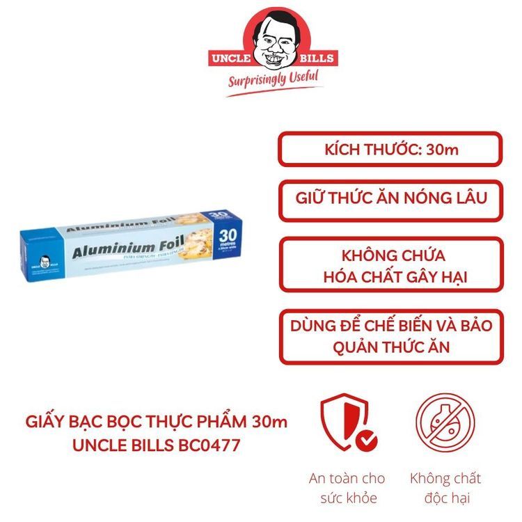 No. 3 - Giấy Bạc Bọc Thực Phẩm Uncle Bills BC0477 - 3