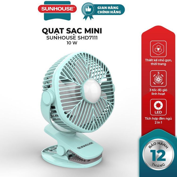 No. 7 - Quạt Để Bàn Mini SunhouseSHD7111 - 1