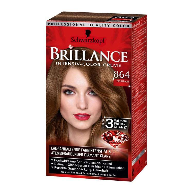 No. 5 - Schwarzkopf Brilliance - Màu 864 Fawn Brown - 4