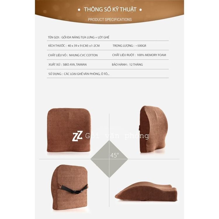 No. 3 - Gối Tựa Lưng ZURI PILLOW GTL04 - 2