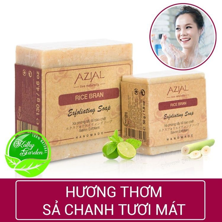 No. 5 - Rice Bran Xà Phòng Tẩy Tế Bào Chết Azial - 1