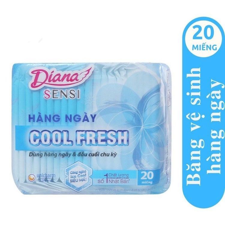 No. 4 - Băng Vệ Sinh Hàng Ngày Diana Sensi Cool Fresh20 miếng - 1