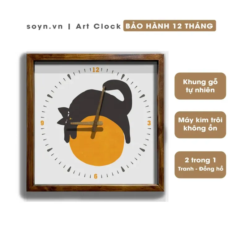 No. 5 - Đồng Hồ Treo Tường Gỗ Artclock Soyn C43 - 2