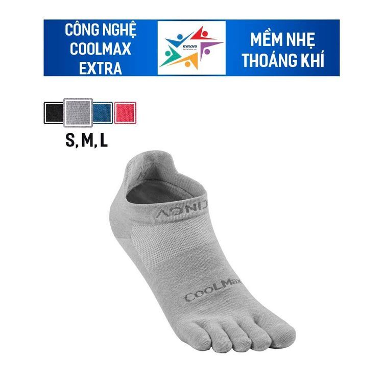 No. 5 - Tất Thể Thao Xỏ Ngón CoolmaxE4109 - 1