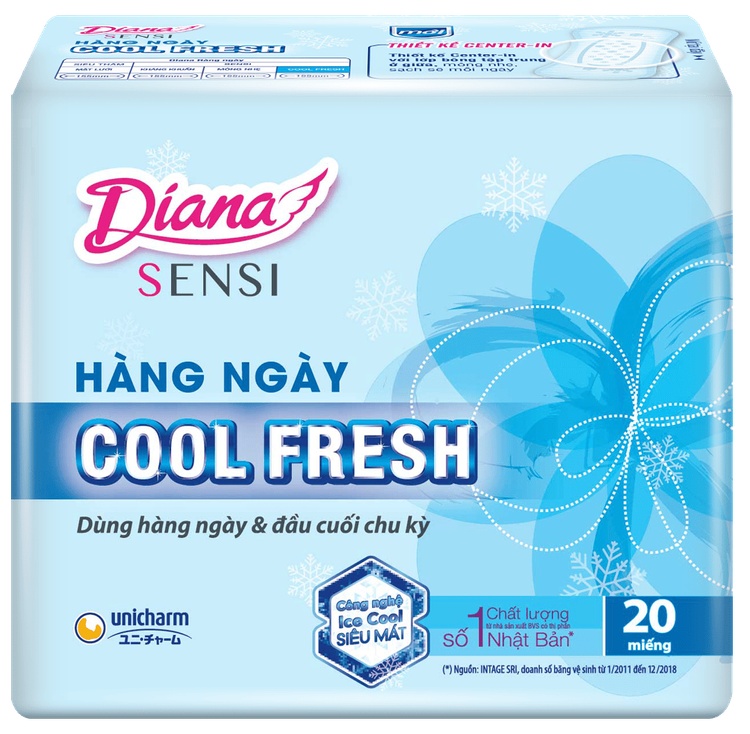 No. 4 - Băng Vệ Sinh Hàng Ngày Diana Sensi Cool Fresh20 miếng - 3