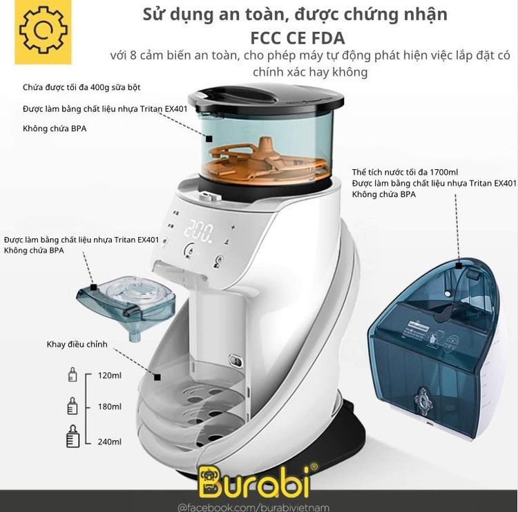 No. 3 - Máy Pha Sữa Burabi Plus - 3