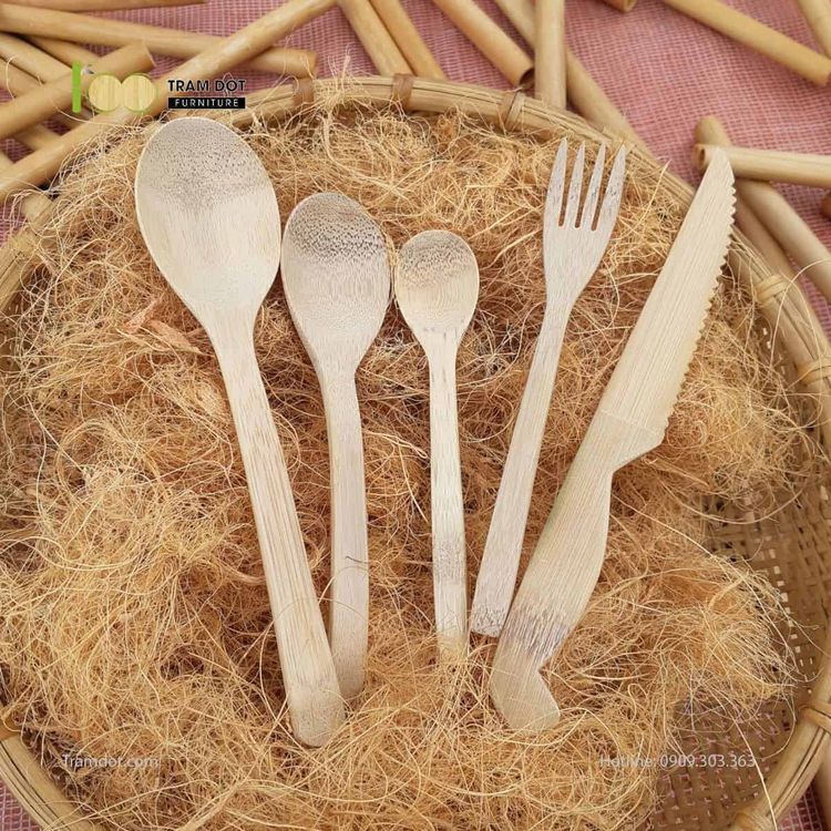 No. 5 - Bộ Dao Muỗng Nĩa Tre - 1