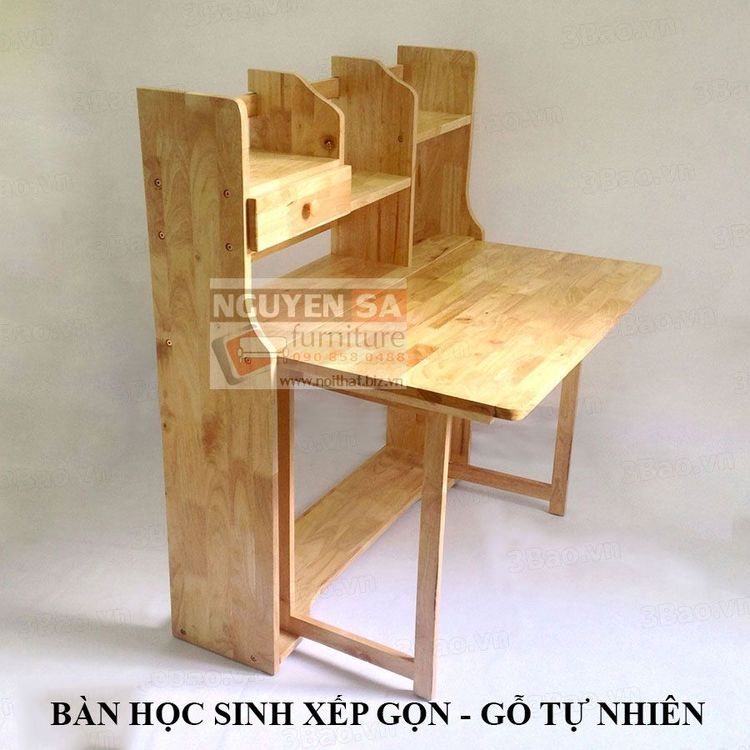 No. 7 - Bàn Học Gỗ Gấp Gọn - 1