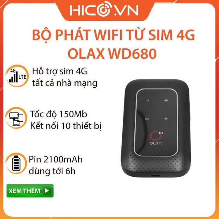 No. 4 - Cục Phát Wi-Fi Không Dây ZTE OLAX WD680WD680 - 3