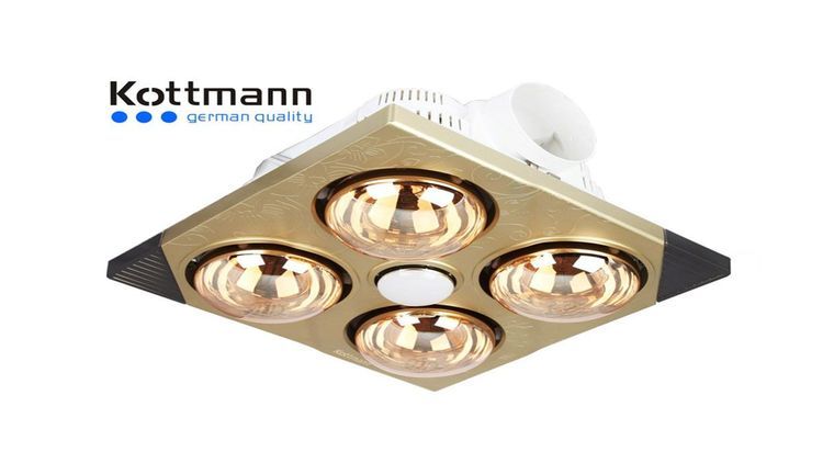 No. 4 - Đèn Sưởi Nhà Tắm Hans 4 Bóng Âm TrầnH4B - 6