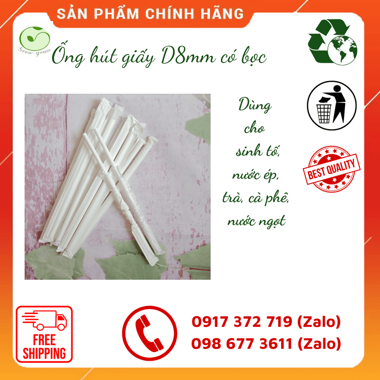 No. 3 - Ống Hút Giấy Growgreen - 5