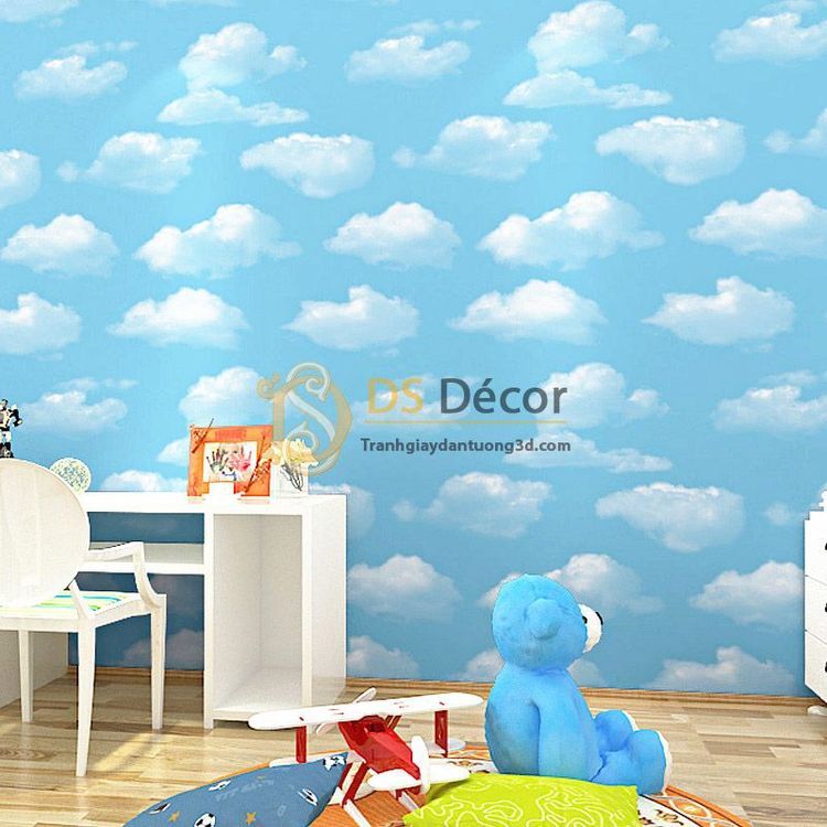 No. 5 - Giấy Dán Tường 3D Trời Mây - 2
