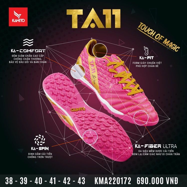No. 5 - Giày Đinh Đá Bóng TA11-AS - 4