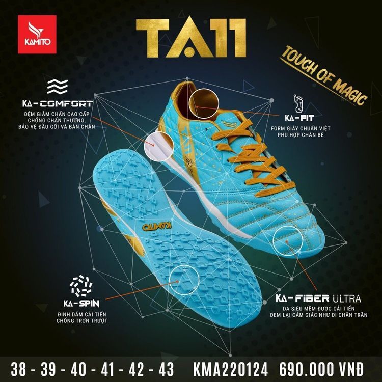 No. 5 - Giày Đinh Đá Bóng TA11-AS - 3