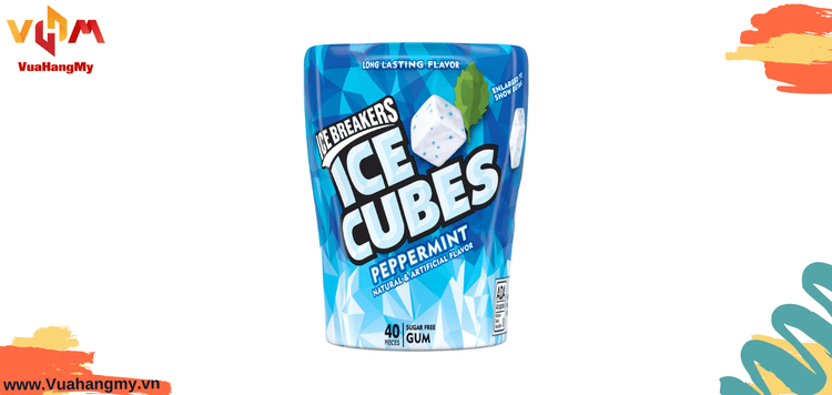 No. 1 - Kẹo Cao Su Ice Cubes Không Đường - 2