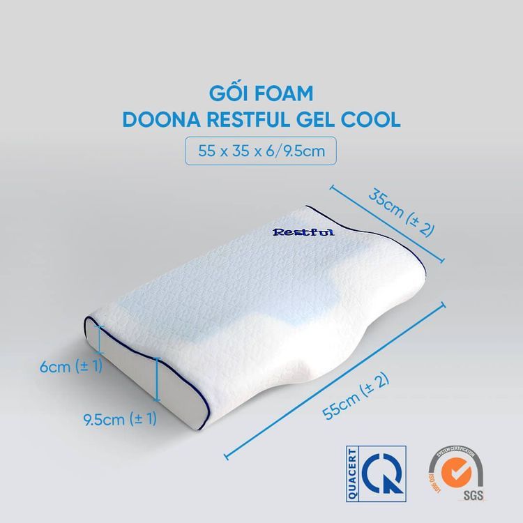No. 9 - Gối Cao Su Non Doona Restful Gel Cool - 1