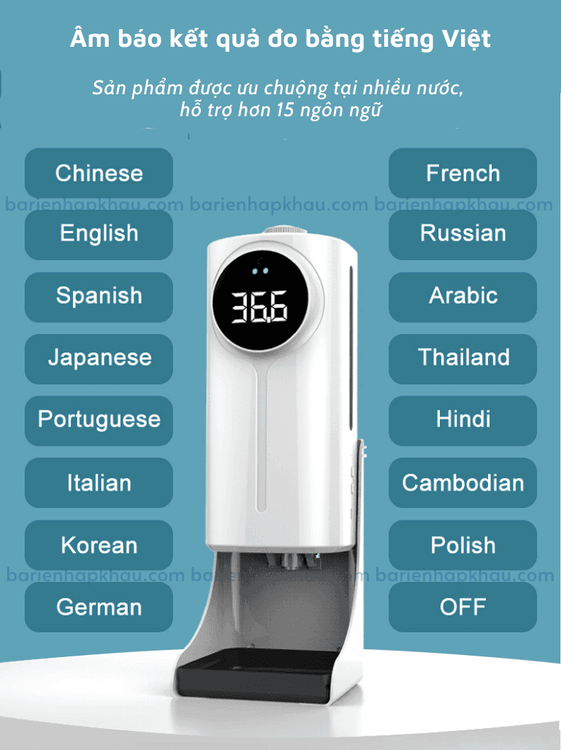 No. 5 - Máy Xịt Cồn Cảm Ứng Kèm Đo Nhiệt Độ DatkeysK9 Pro - 4