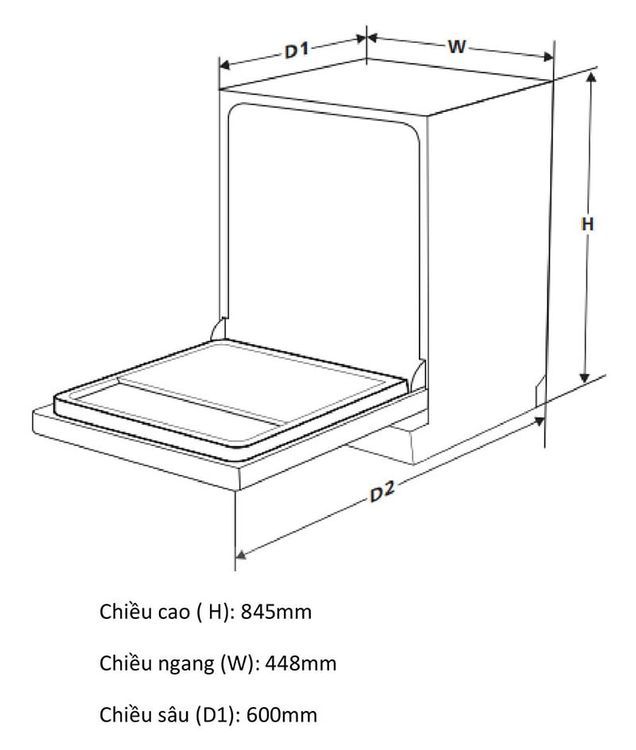 No. 5 - Máy Rửa Bát Âm Tủ CanzyCZ P1036R - 5