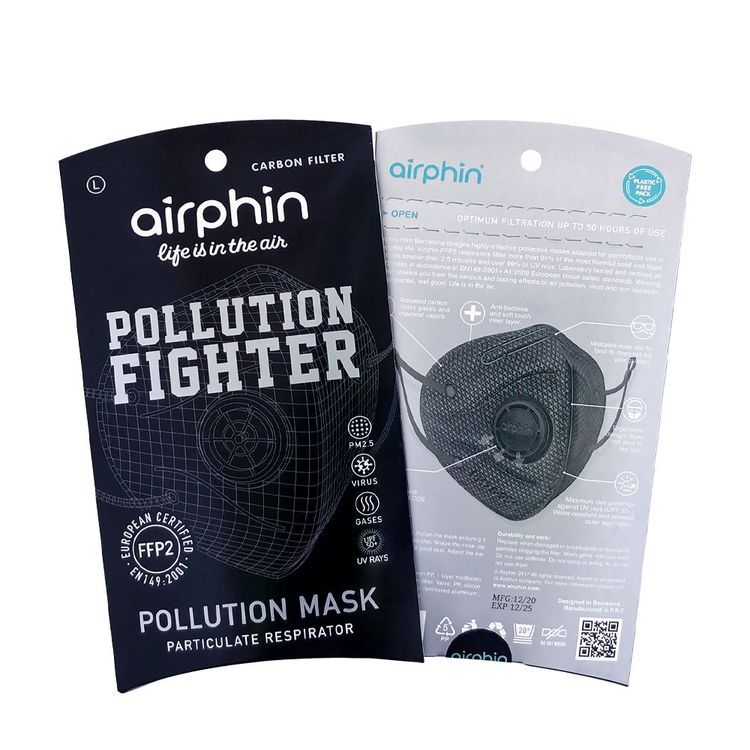 No. 2 - Khẩu Trang Đen Airphin Pollution Fighter - 1