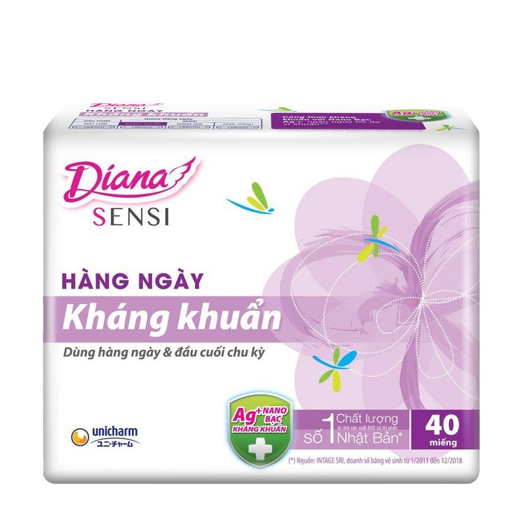 No. 3 - Băng Vệ Sinh Hàng Ngày Diana Sensi Kháng Khuẩn 8 miếng - 5