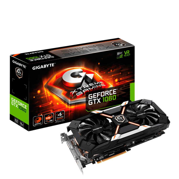 No. 2 - GIGABYTE GeForce® GTX 1060 - 1