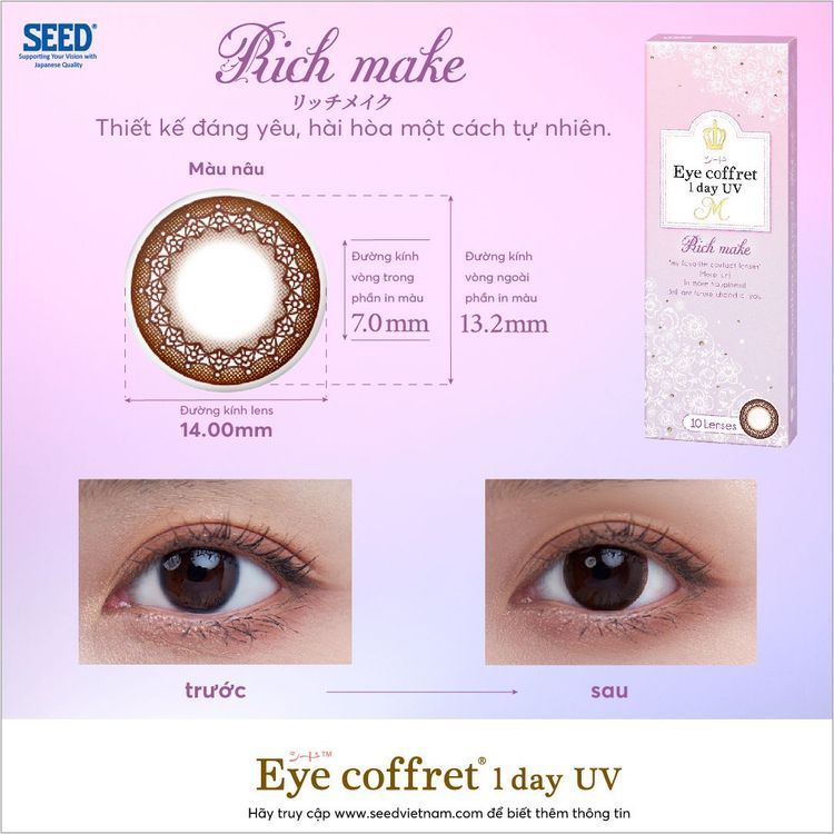 No. 4 - Kính Áp Tròng Màu Eye Coffret 1 Day UV - 5