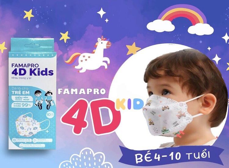 No. 7 - Khẩu Trang Trẻ Em Famapro 4D KIDS - 5