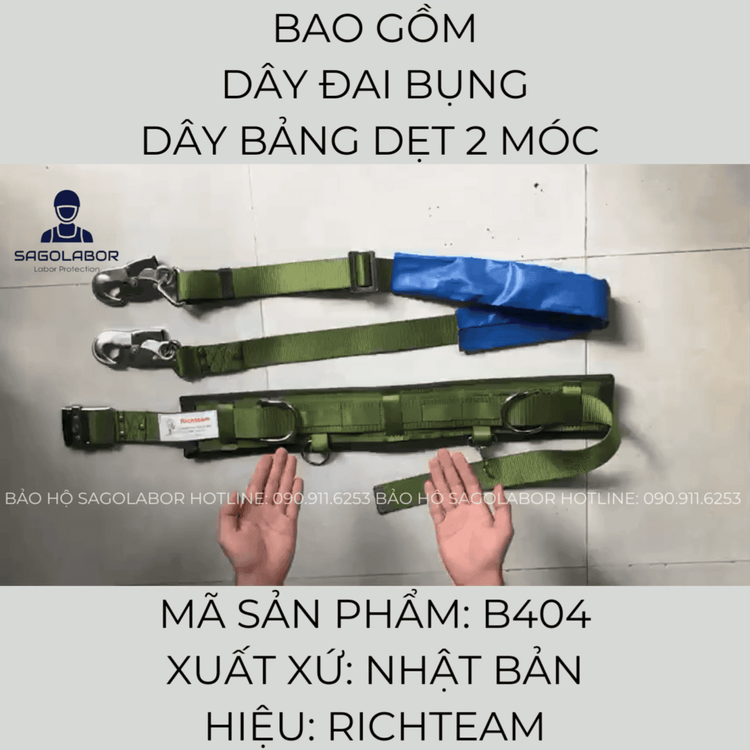 No. 2 - Dây Đai An Toàn Điện Lực Richteam B404 - 4