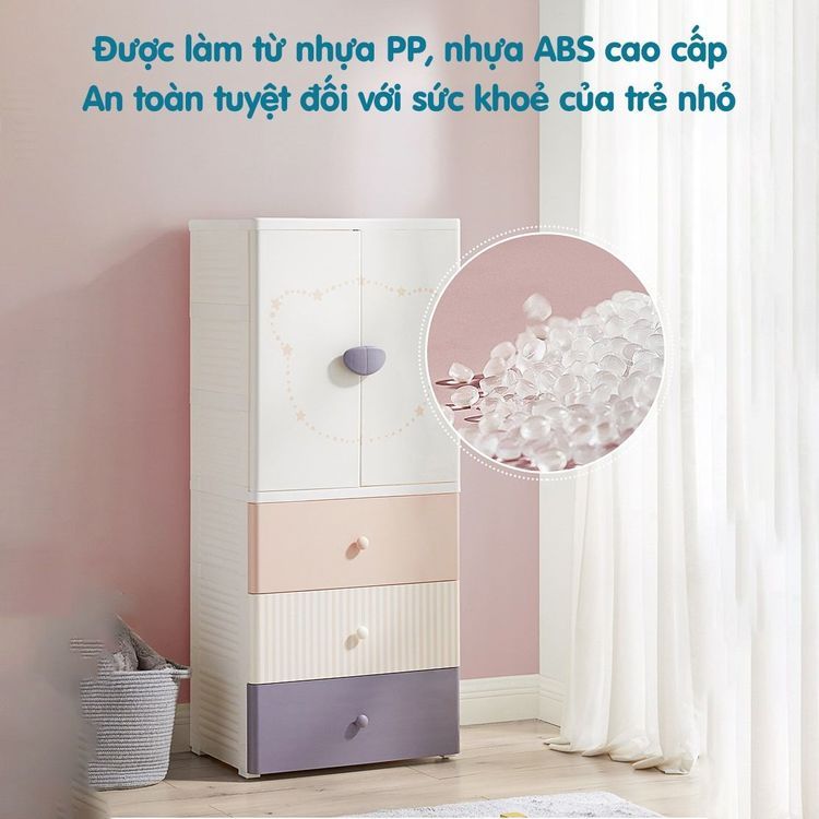 No. 8 - Tủ Nhựa 4 Tầng Cao Cấp Cho Bé KUB - 2