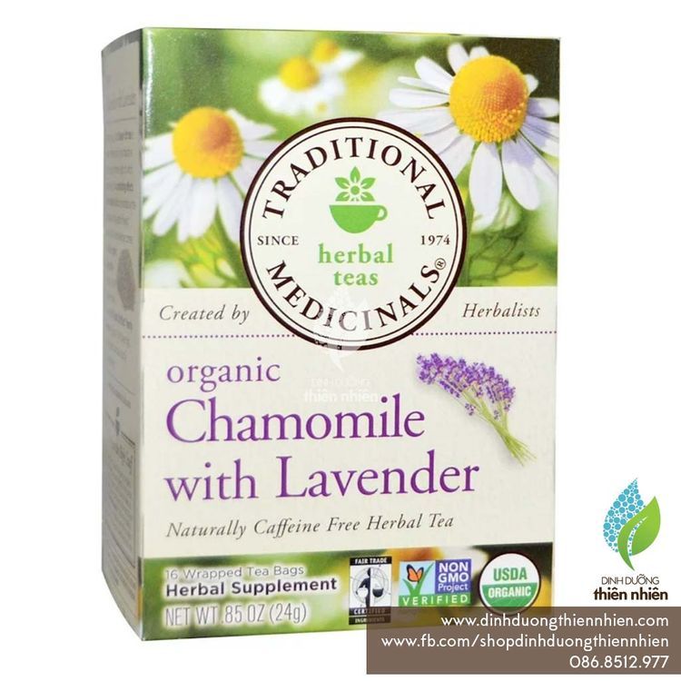 No. 5 - Trà Hoa Cúc Hoa Oải Hương Hữu Cơ Organic Chamomile & Lavender Tea - 2