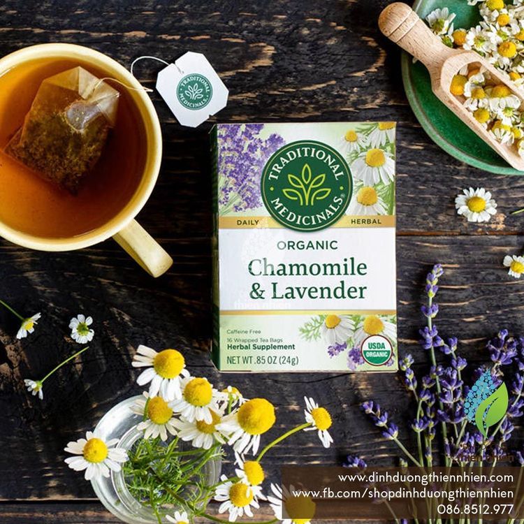 No. 5 - Trà Hoa Cúc Hoa Oải Hương Hữu Cơ Organic Chamomile & Lavender Tea - 3