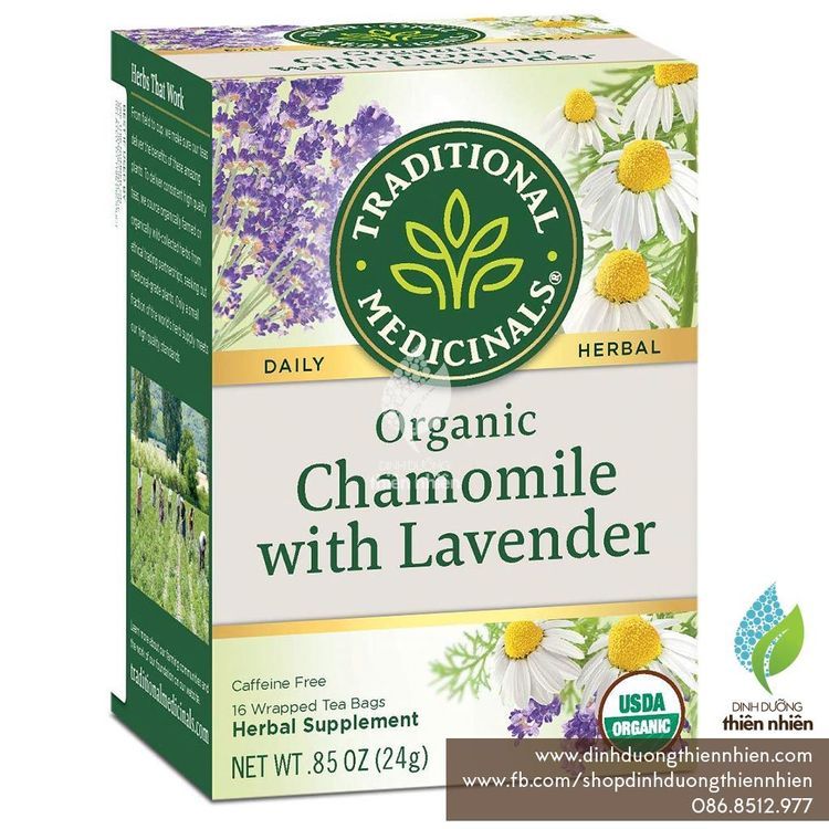 No. 5 - Trà Hoa Cúc Hoa Oải Hương Hữu Cơ Organic Chamomile & Lavender Tea - 1