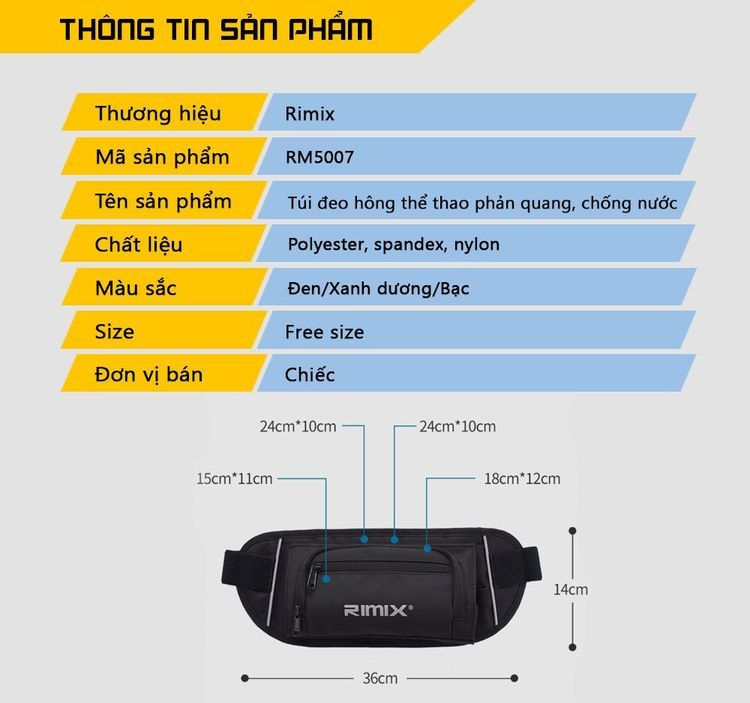 No. 6 - Túi Đựng Nước Chạy Bộ Rimix RM5507 - 1