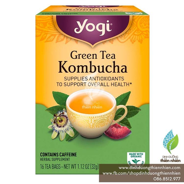 No. 2 - Trà Xanh Kombucha Hữu Cơ Yogi - 1