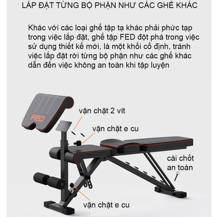 No. 3 - Ghế Tập Tạ FED-XM0117FED-XM0117 - 2