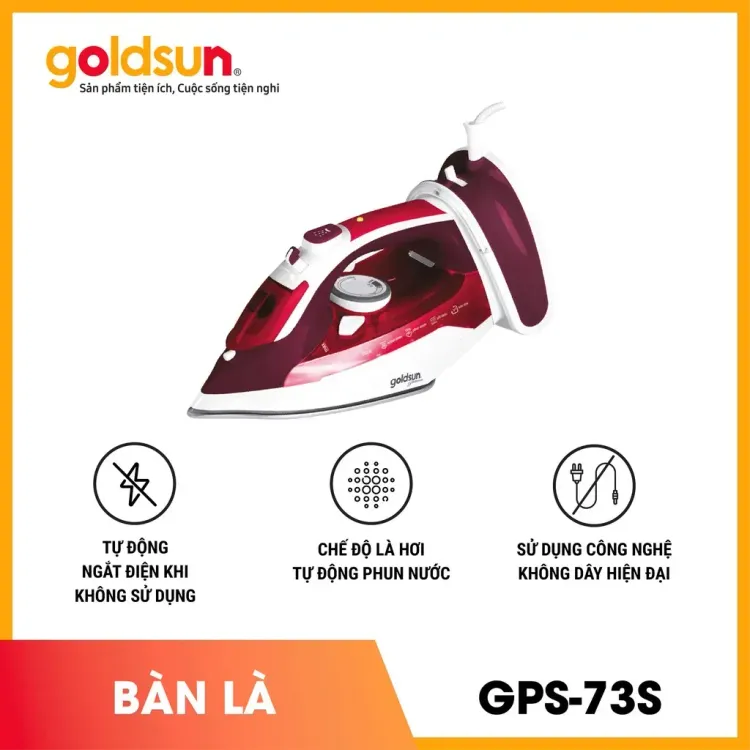 No. 7 - Bàn Là Hơi Nước Không Dây Goldsun GPS - 73S - 5