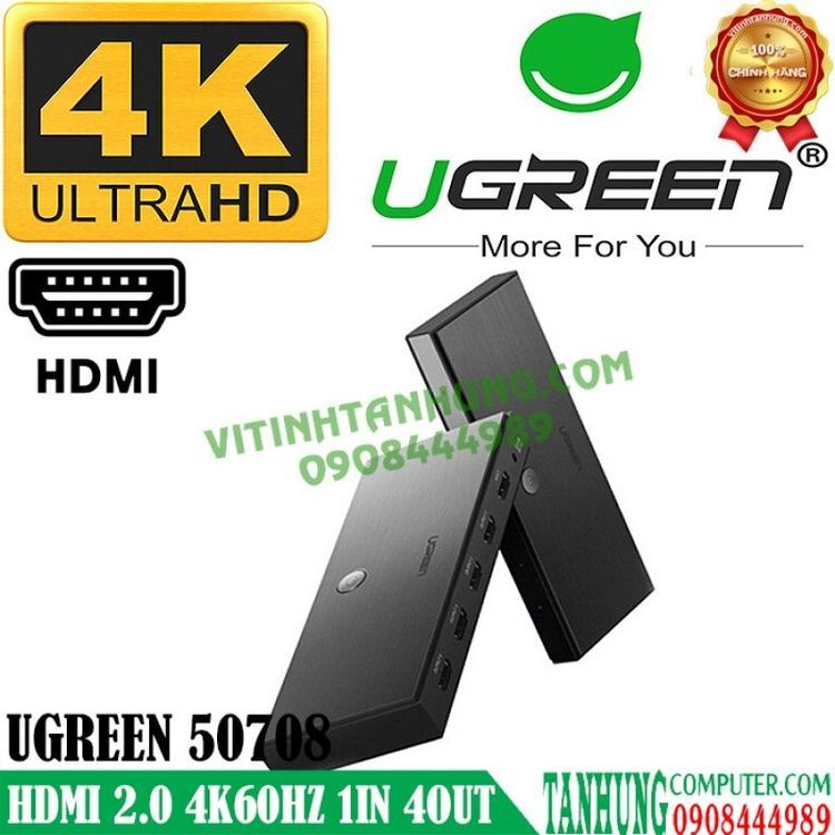 No. 2 - Bộ Chia HDMI Ugreen 50708 - 1