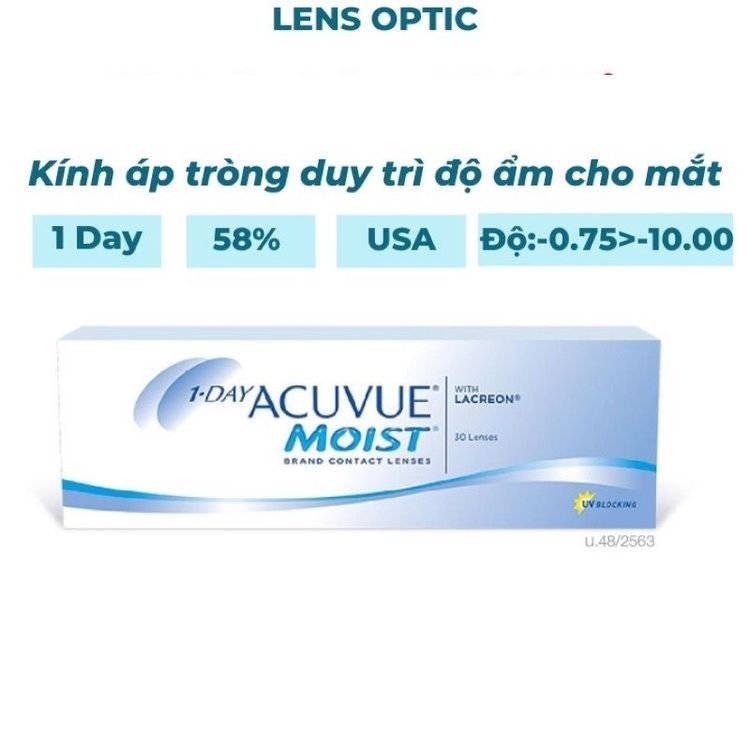 No. 5 - Kính Áp Tròng 1 Ngày Acuvue Moist - 1