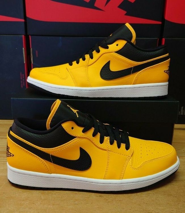 No. 2 - Giày Nike Nam Air Jordan 1 Low University Gold Black553558-700 - 5